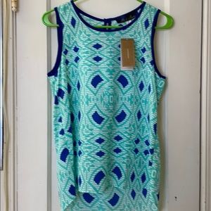 NWT Blue Rain sleeveless top. Size small